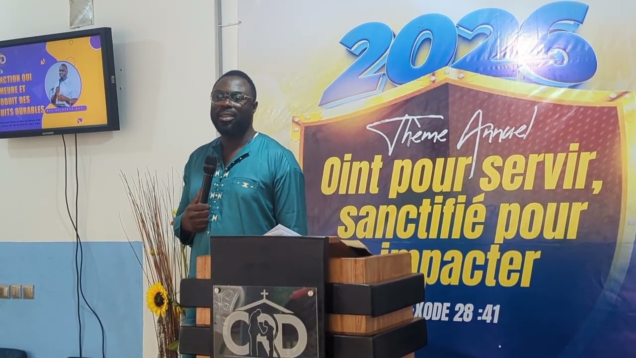 L'onction qui demeure et produit de fruits durables. Rev Dr Hervé-Guy Nyobe 