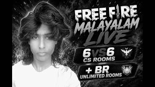🔴 Free Fire MALAYALAM live | 6v6 Custom + 4vs4 Custom UNLIMITED ROOMS KEERI BAAYO 🫶❤️
