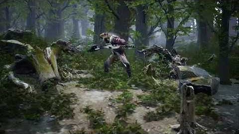 Forest environment WIP, made in UE4