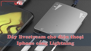 Dây livestream cho iPhone iPad cổng lightning type c