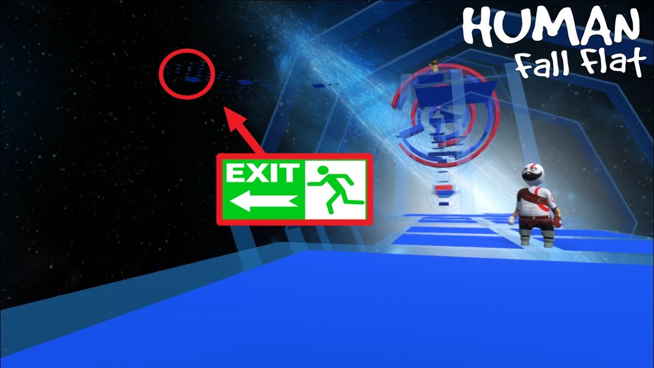 We went to space and had to do some hard parkour.(Human Fall Flat)