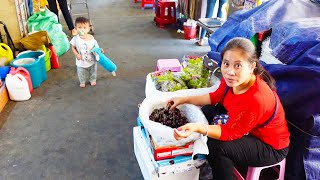 Walk Around Olympic Market in Phnom Penh, Cambodia