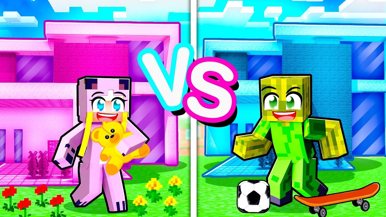 MÄDCHEN HAUS vs. JUNGS HAUS! 🌸 Minecraft