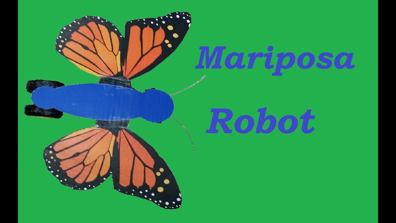 Como Hacer una Mariposa Robot de carton