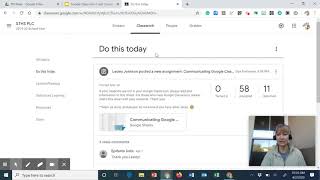 Using the Stream & Classwork Page in Google Classroom