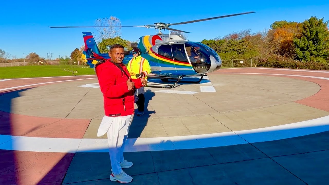 Helicopter Ride Niagara Falls Canada 🇨🇦| First Time in Life Mubashir Saddique | Village Food Secrets