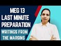 MEG 13 Last Minute Preparation | Writings from the Margins Important Questions | IGNOU MA English