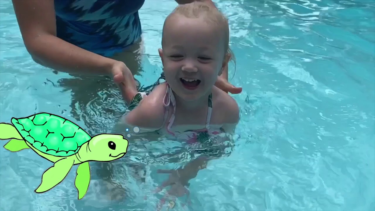 Henley's First Swim Lesson!!! 