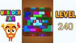 Unblock Jam Level 240 Walkthrough Solution
