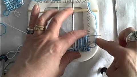 How to weave a tiny square on the Zoom Loom by Noreen Crone Findlay c