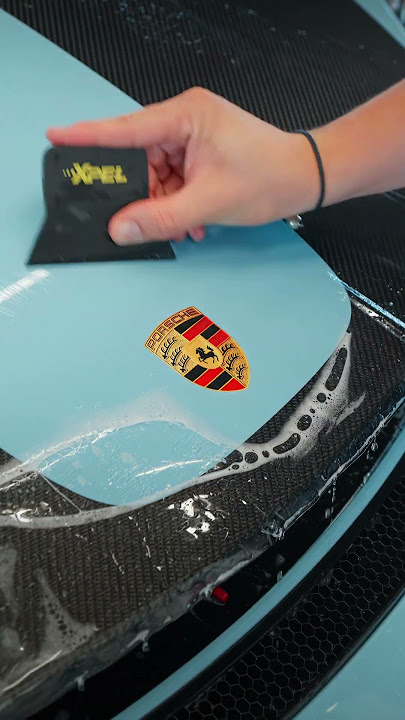 Watch us protect this Gulf Blue GT4 RS ✨ #xpel #xpelppf #porsche #carwrapping