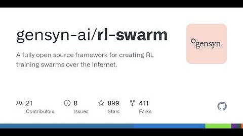 GitHub - gensyn-ai/rl-swarm: A fully open source framework for creating RL training swarms over t...