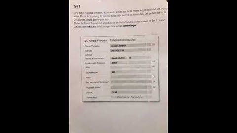 a1 schreiben paper pattern/german beginners/Urdu/Hindi