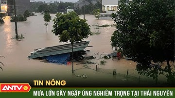 Thái Nguyên chìm trong biển nước do mưa lớn suốt đêm, có nơi ngập sâu tới 1 mét | ANTV