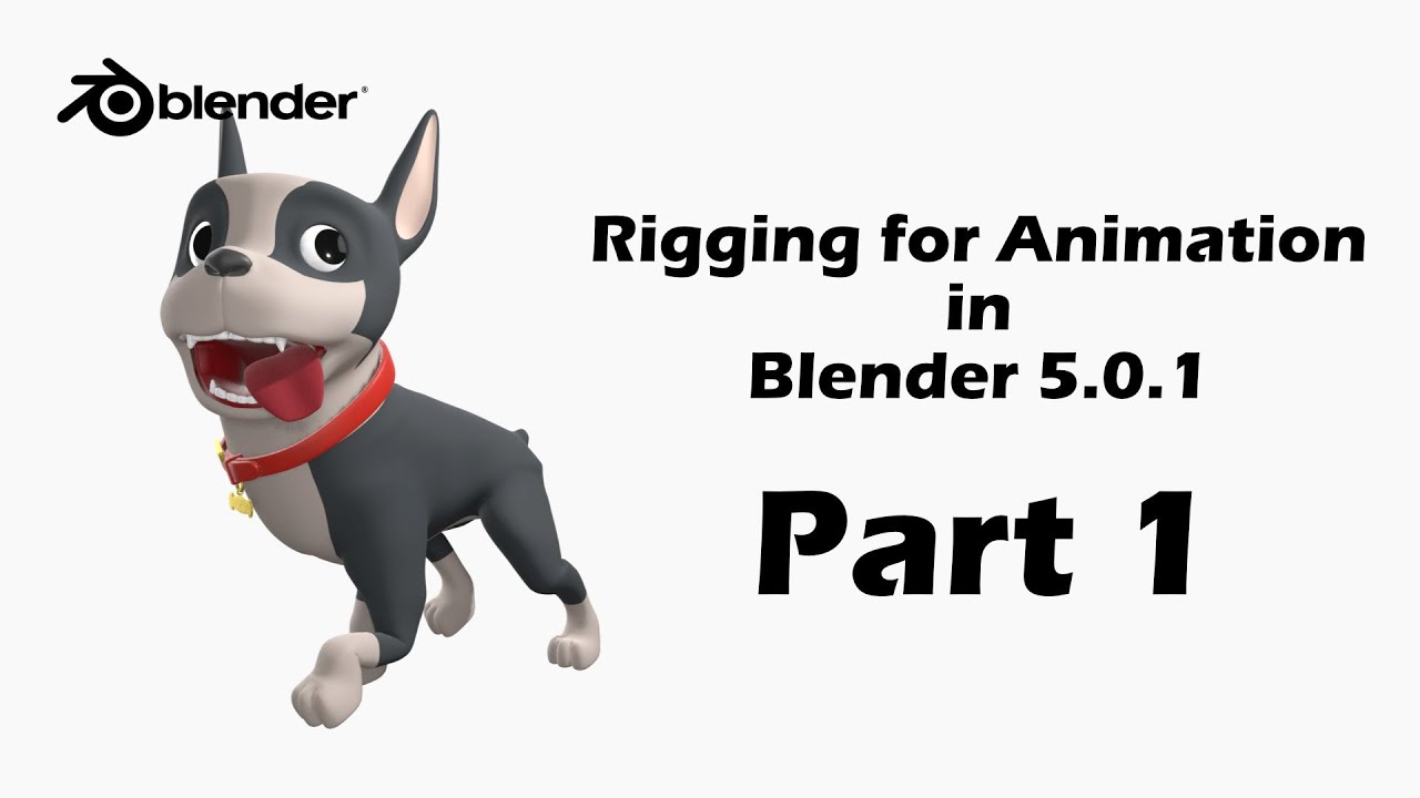 Rigging for Animation in Blender 5.0 - Tutorial Part 1 - YouTube