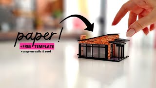 DIY Miniature DOLLHOUSE with PAPER! Make a TINY MODERN Dollhouse with OLD PACKAGING & Recycled Items