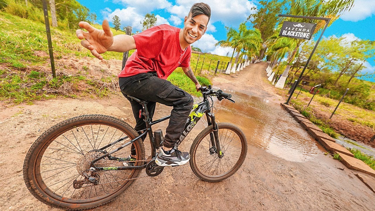FUI PARA FAZENDA BLACKSTONE DE BICICLETA *VLOG DE 1 HORA*