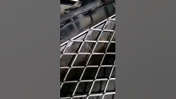 Expanded mesh manufacturing #expandedmesh #satisfying #mesh #custom #expandedmetal #shorts
