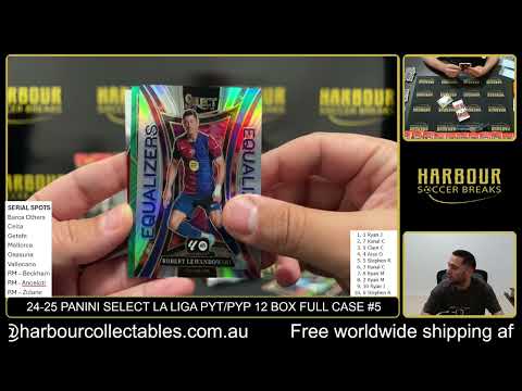 Break 5 24 25 Panini Select La Liga HOBBY PYT PYP 12 Box Full Case