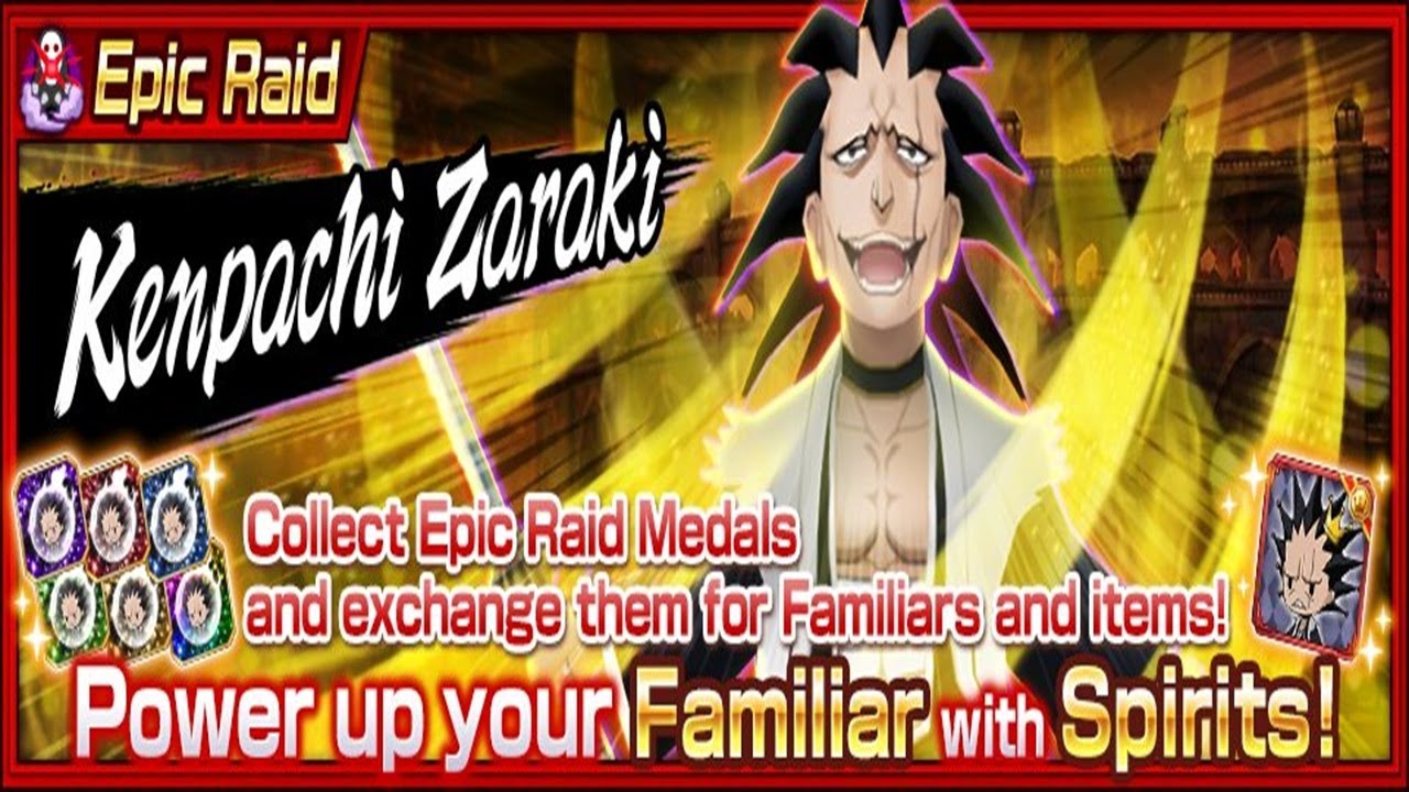 Bleach Brave Souls epic raid kenpachi zaraki