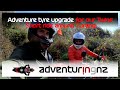 Adventure Tyre upgrade for our Honda CT125 Twin Motorbikes #honda #ct125 #trail125