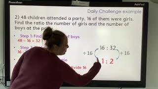 Year 6 Maths - Ratio - Solving problems involving ration & proportion