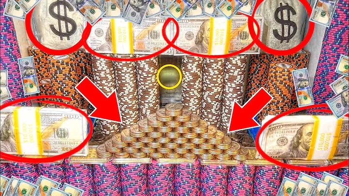 $1,000,000,000.00 BUY IN, 1 QUARTER CHALLENGE, HIGH RISK COIN PUSHER MEGA MONEY CASINO JACKPOT!