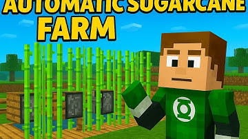 Easy Automatic Sugarcane farm tutorial 1.21+ Minecraft (Java/Bedrock/XBOX/MCPE)||Minecraft tutorial