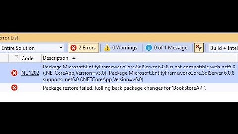#80: Issue Fixed : - Package Microsoft.EntityFramework.Core 6.0.8 is not compatible with netcore 5