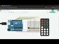 Arduino IR sensor and LED garland | Tinkercad Simulation