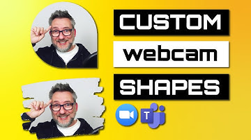CUSTOM webcam SHAPE in Zoom | Teams with OBS webcam mask filter