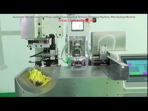 Automatic Wire Tinning, Seal Plug Loading, Inserting and Terminal Crimping Machine