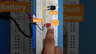 Mini project with Touch sensor & buzzer #shorts #projects #electronics #hakseengineer #haqseengineer