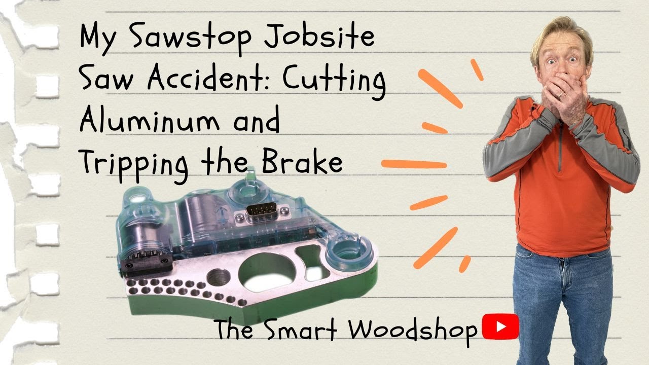 My Sawstop Jobsite Saw Accident Cutting Aluminum and Tripping the