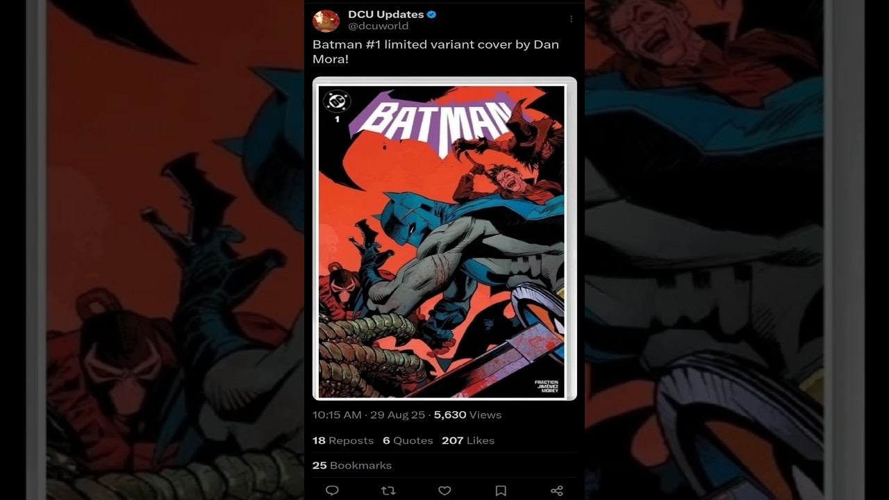Batman # 1 limited variant cover by Dan Mora! #dcccomics #batman #shorts #short dcuniverse #danmora