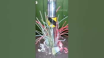 Crushing Candles and Crayons With Hydraulic Press #hydraulicpress #crushing #satisfying #viral