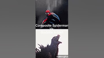 Composite Spiderman Vs Godzilla In Hell #shorts #compositespiderman #godzillainhell #edits #marvel