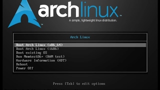 Arch Linux installer (archfi) : Dual boot Win 10 - EFI,UEFI