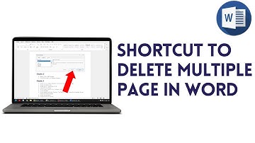 Shortcut To Delete Multiple Page (Range Of Pages) In Ms Word 2007 And Above