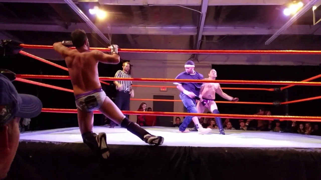 Chris Evans and Nick Tendo Electric chair, German suplex, Neckbreaker