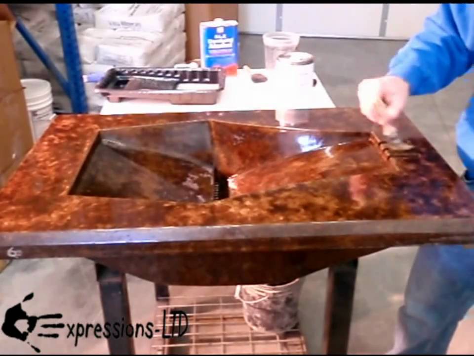 Eap Rocktop Sealer Concrete Countertop Application Youtube