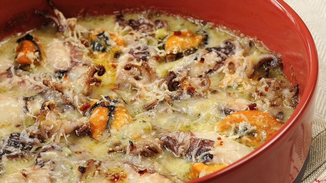 Recette : Gratin de poisson et fruits de mer - YouTube