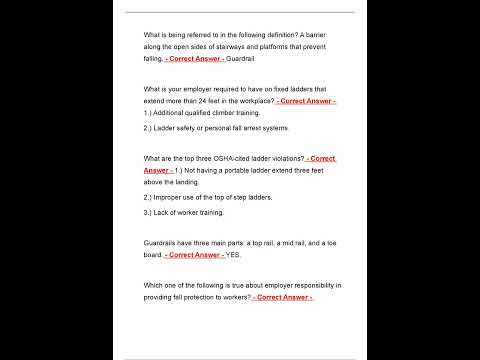 OSHA 10 EXAM