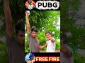 PUBG VS FREE FIRE 😎 KISME POWER HAI#freefire #viralvideo #shortsvideo #shortsfeed ff vs bgmi #shorts