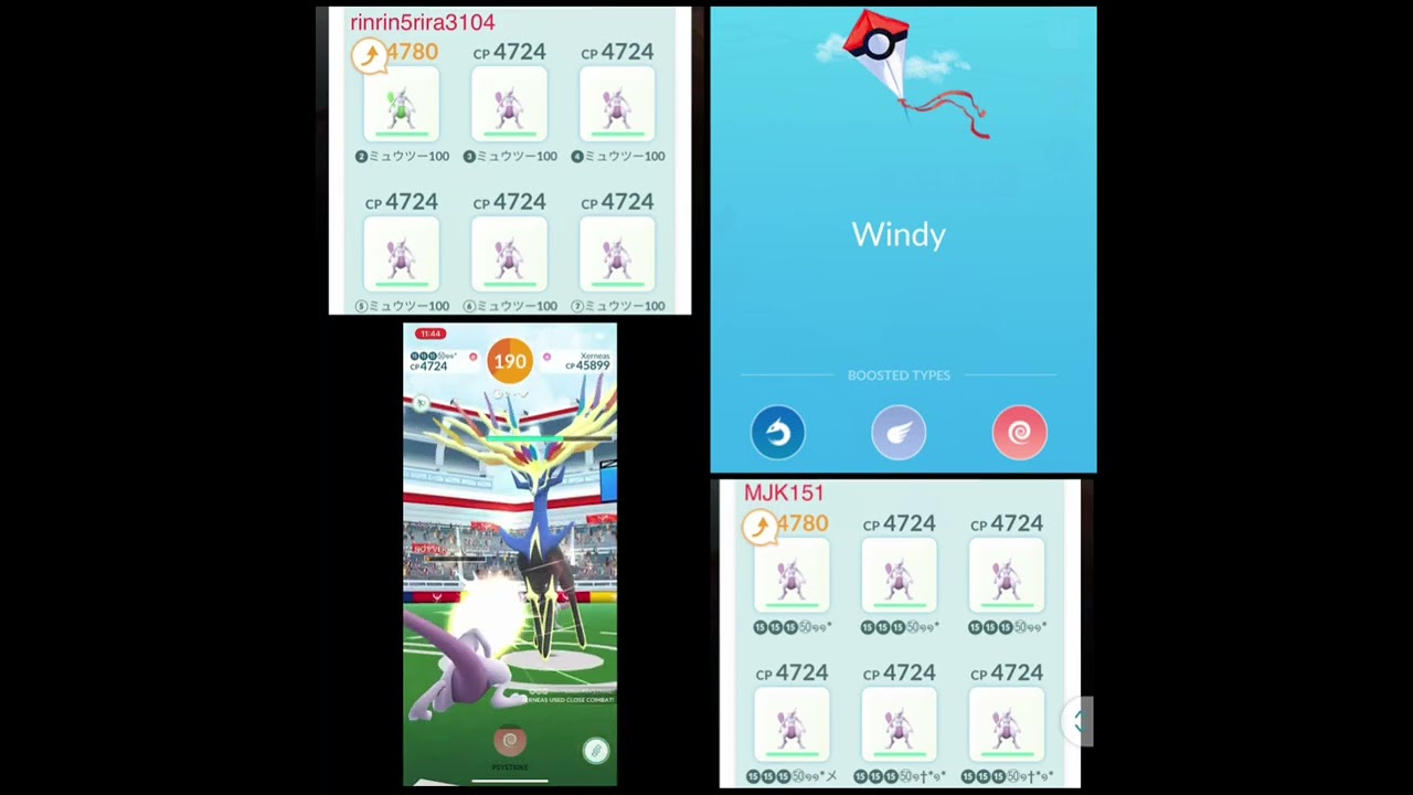 Tackle/Close Combat Xerneas Duo, Windy Weather, Mega Gengar Only No Relobby  