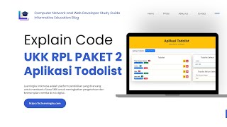 Pembahasan UKK RPL Paket 2 Tahun 2025 - Aplikasi Todolist
