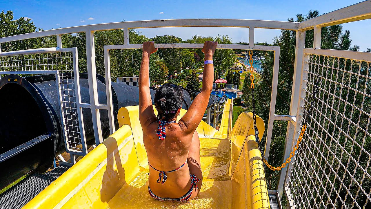 Speedo FreeFALL Water Slide at Rukkel-tó Waterpark