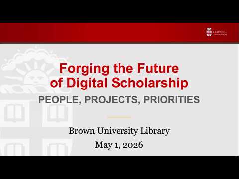 Welcome and Keynote Address: Forging the Future of Digital Scholarship: