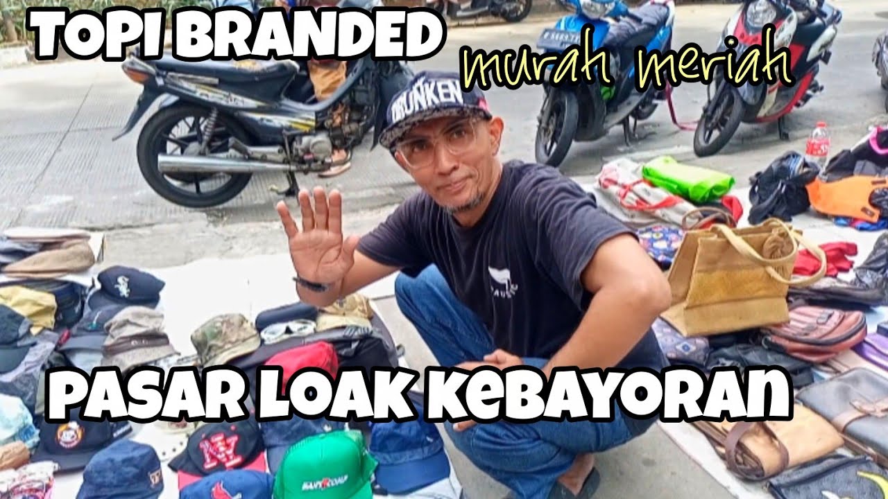 TOPI BRANDED BEKAS DI JUAL MURAH-Lapak Bang Ali‼️Pasar Loak Kebayoran Lama 