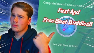 How To Get Best Buddies Faster In Pokemon Go!! (For Free!!)
